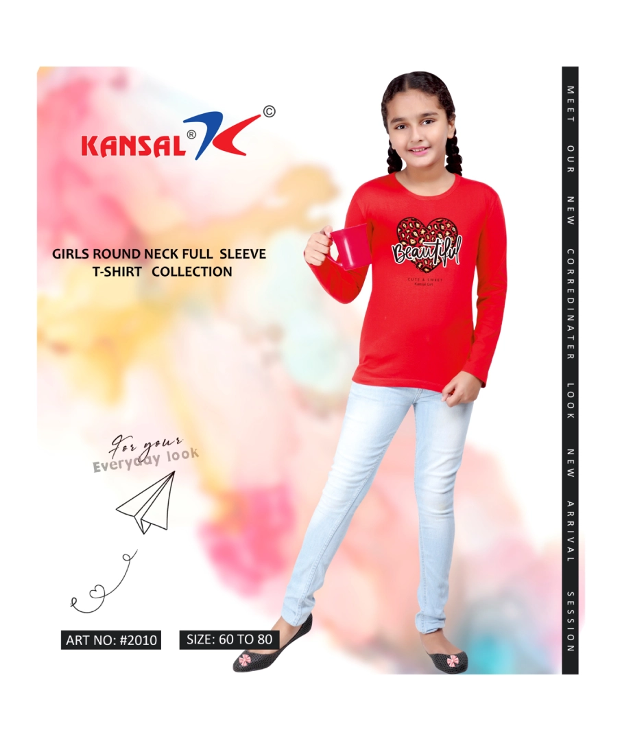 Girl's Full Sleeve T-shirt